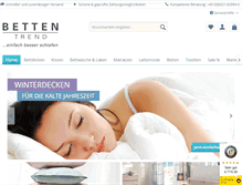 Tablet Screenshot of bettentrend.de